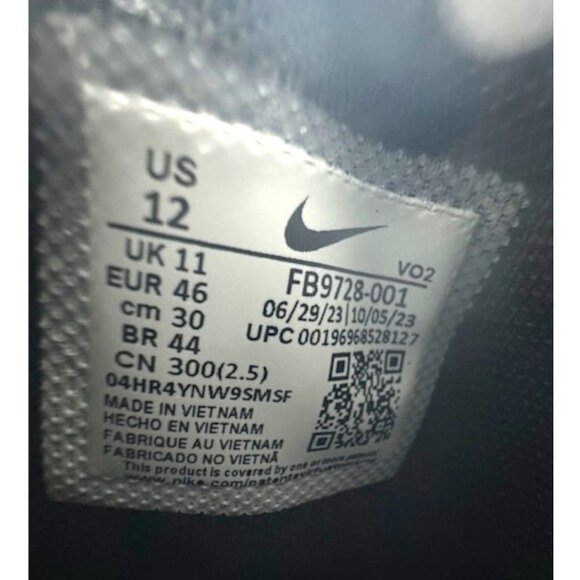 Nike Force Trout 9 Keystone Low Baseball Cleats FB9728-001 Men's 12 Black NEW - Picture 5 of 10